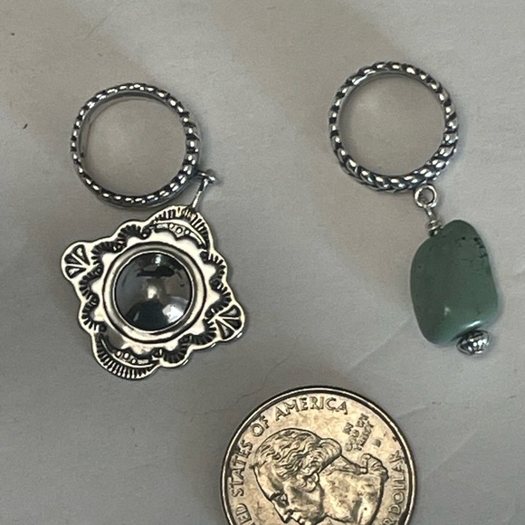 Two Sterling Silver Charms or Pendants - Picture 4 of 6